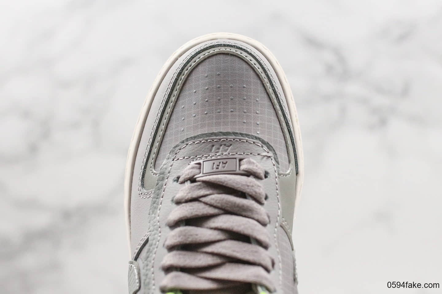 耐克Nike AF1 Shadow纯原版本空军一号马卡龙影子灰绿色内置气垫原装大底头层小牛皮加持 货号:CQ3317-002