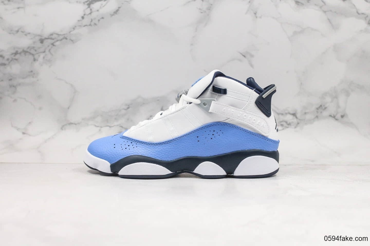 乔丹Air Jordan 6 RIngs纯原版本北卡蓝AJ6叮当猫内置碳纤维中底原装真猫眼 货号:323399-115