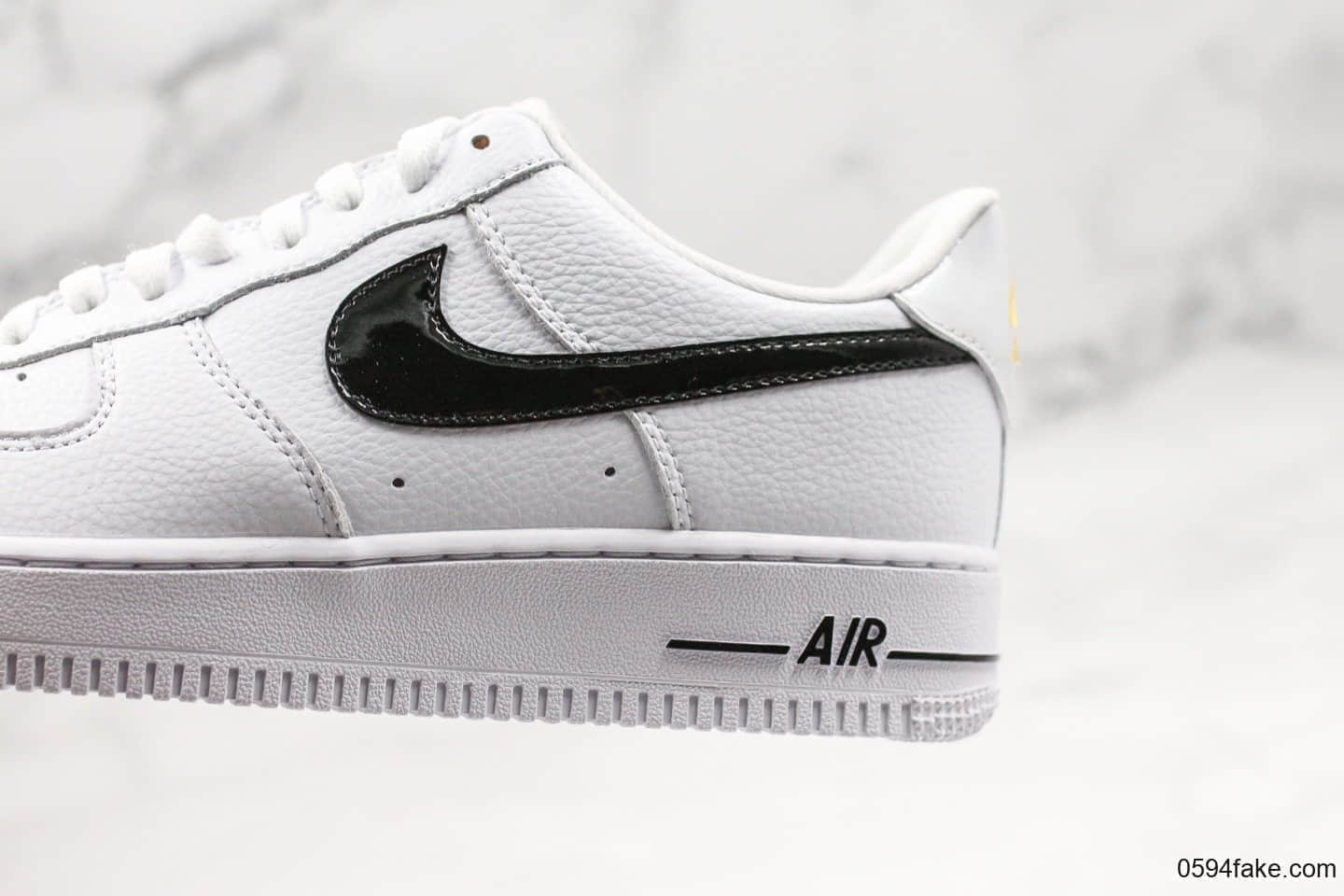 耐克Nike Air Force 1 Low 07纯原版本低帮空军一号黑白漆皮勾原盒原标内置气垫 货号:CI3446-100