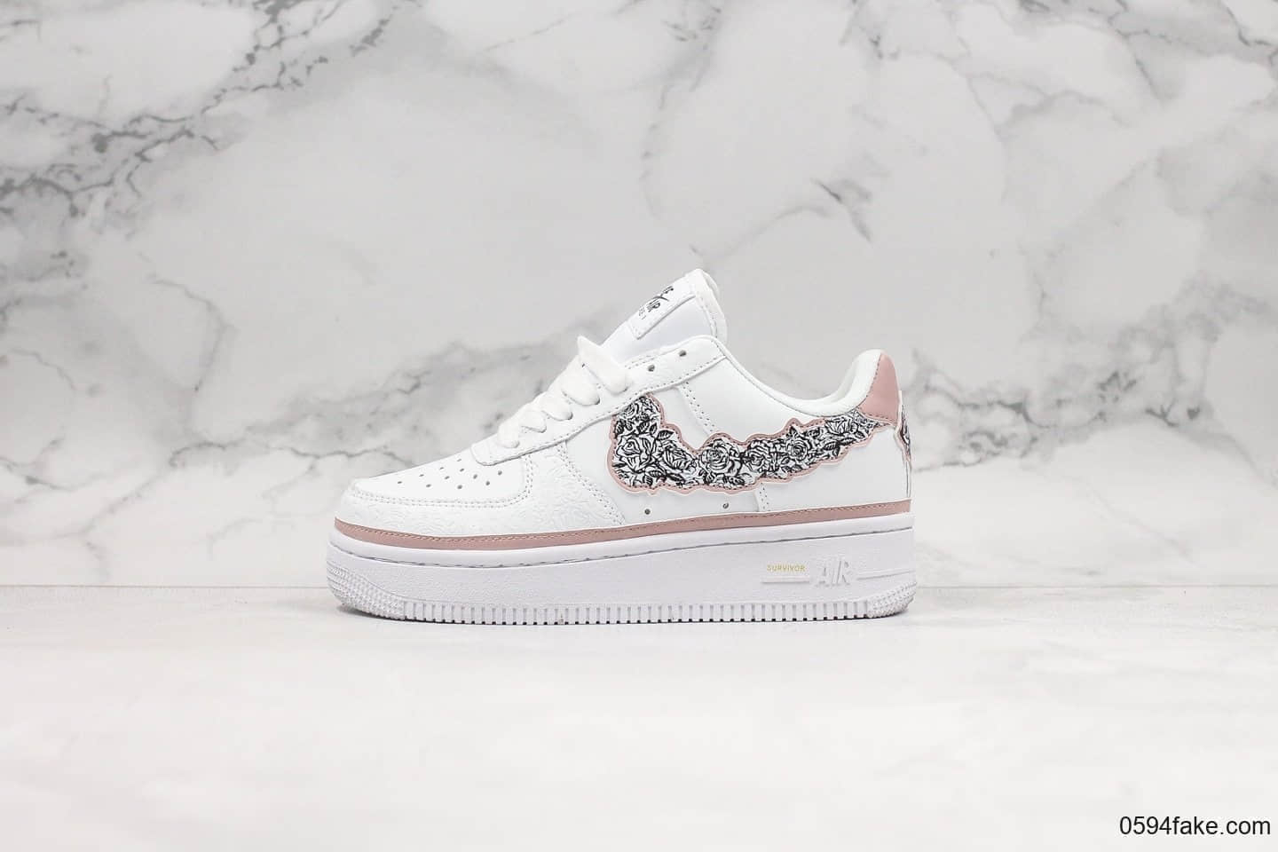 耐克Nike Air Force 1 Doernbecher纯原版本空军一号慈善花卉配色内置气垫完美后跟定型原档案数据开发 货号：CV2591-100