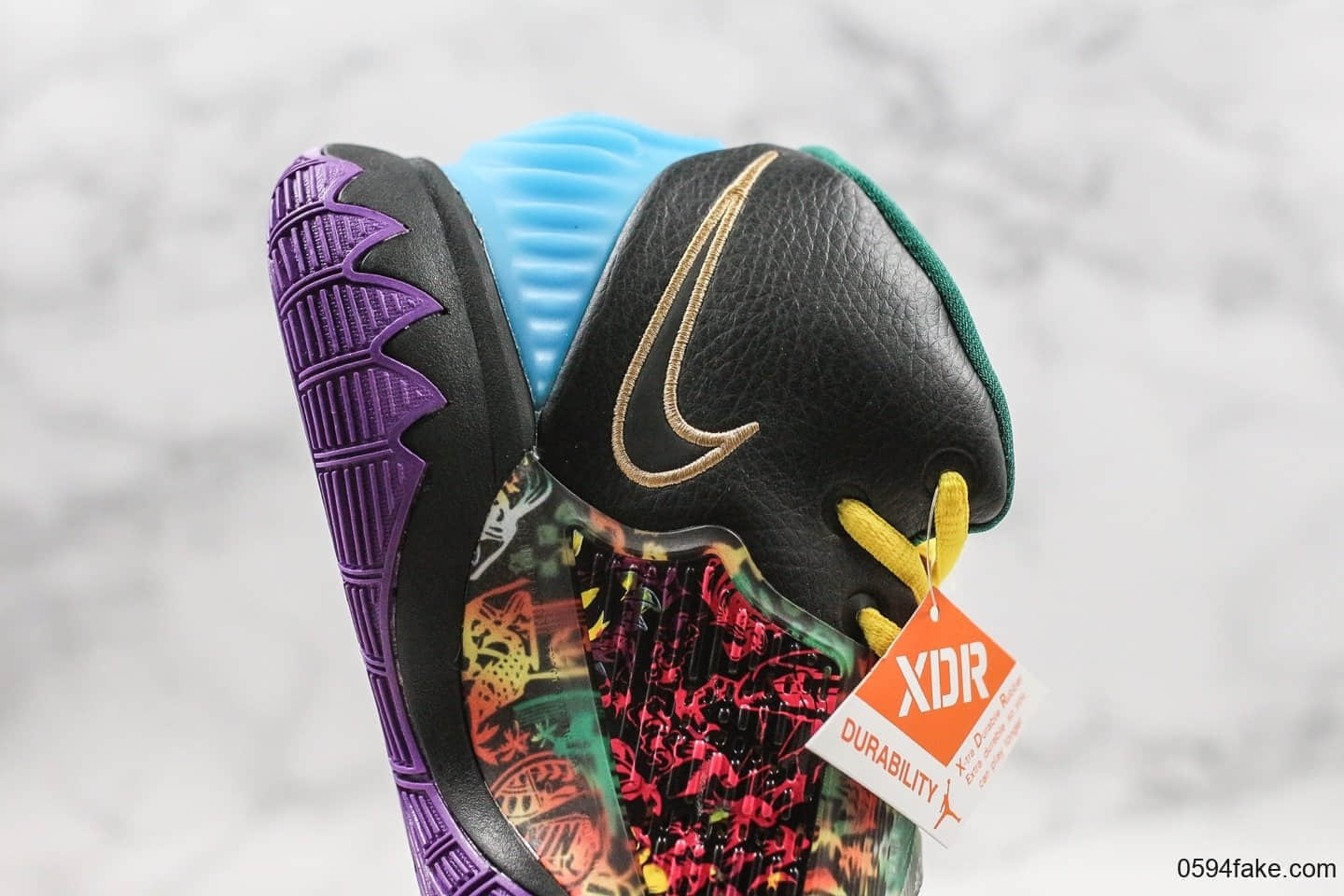耐克Nike Kyrie 6 Pre-Heat Beijing纯原版本欧文6代北京城市限定黑紫配色内置气垫支持高强度实战 货号:CD5029-001