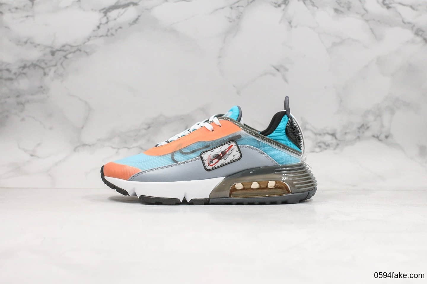 耐克Nike Air Vapormax 2090纯原版本气垫橙蓝色私模大底打造内置原厂可视气垫原盒原标 货号：CQ7630-400