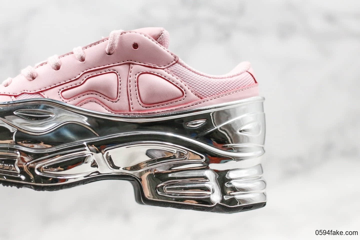 阿迪达斯RAF SIMONS x ADIDAS OZWEEGO 2 SNEAKERS纯原版本奶泡老爹鞋白粉黑银原鞋开模一比一打造原楦头原纸板原档案数据开发 货号:EE7945