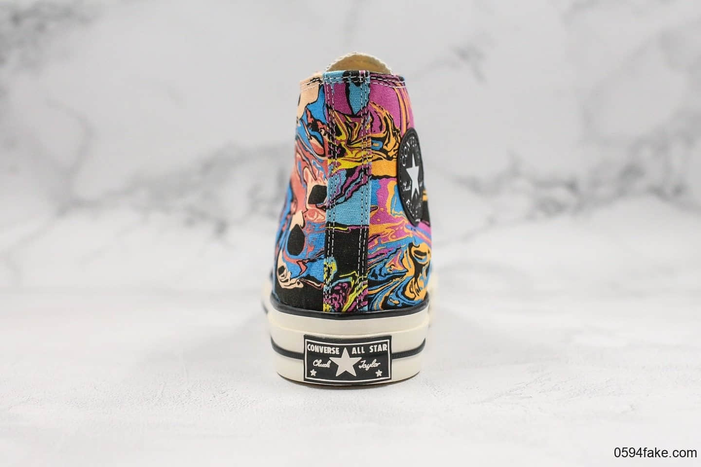 匡威Converse Chuck 1970S公司级版本高帮彩绘涂鸦周年款原盒原标双围条硫化蓝底 货号:162050C