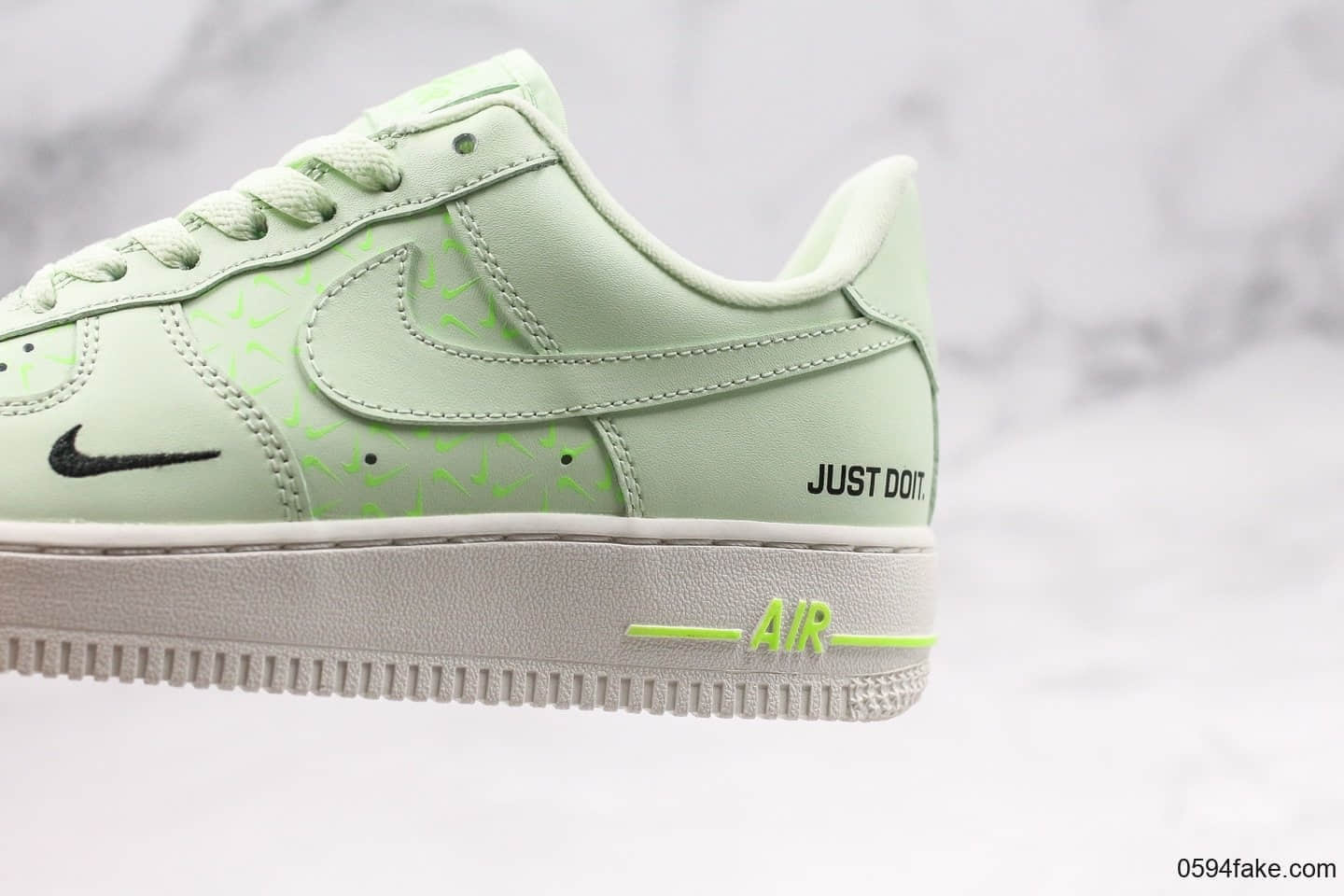 耐克Nike Air Force 1 Low Just Do It纯原版本低帮空军一号牛油果绿内置气垫原档案数据开发 货号:CT2541-700