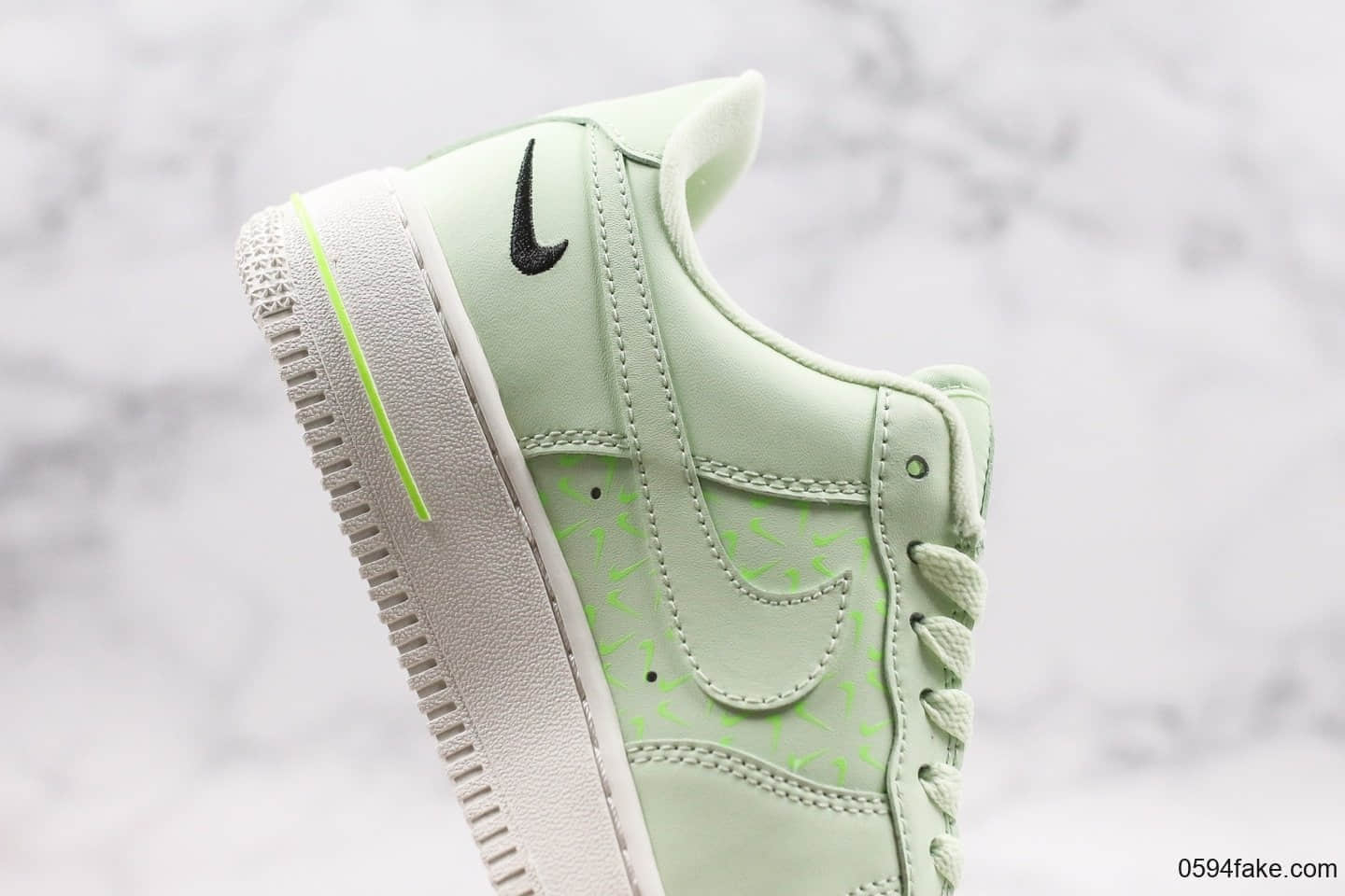 耐克Nike Air Force 1 Low Just Do It纯原版本低帮空军一号牛油果绿内置气垫原档案数据开发 货号:CT2541-700