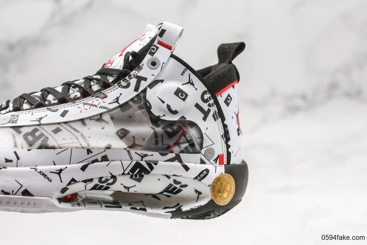 乔丹Air Jordan 34 Eclipse纯原版本泼墨配色AJ34内置气垫支持高强度实战 货号:BQ3381-100