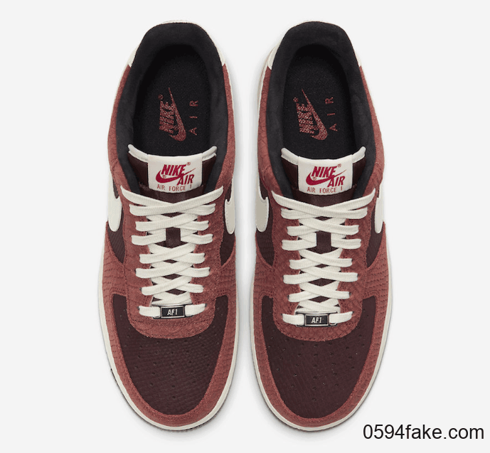 狂野蛇纹装扮!这双Air Force 1太酷了吧! 货号:CV5567-200