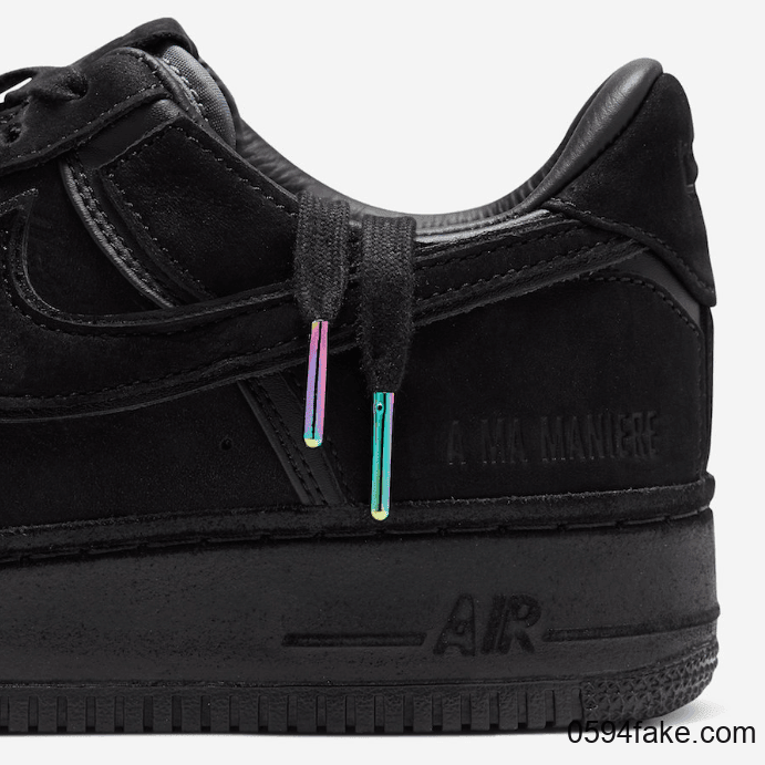 超限量纯黑配色!A Ma Maniére x Nike Air Force 1系列即将发售!