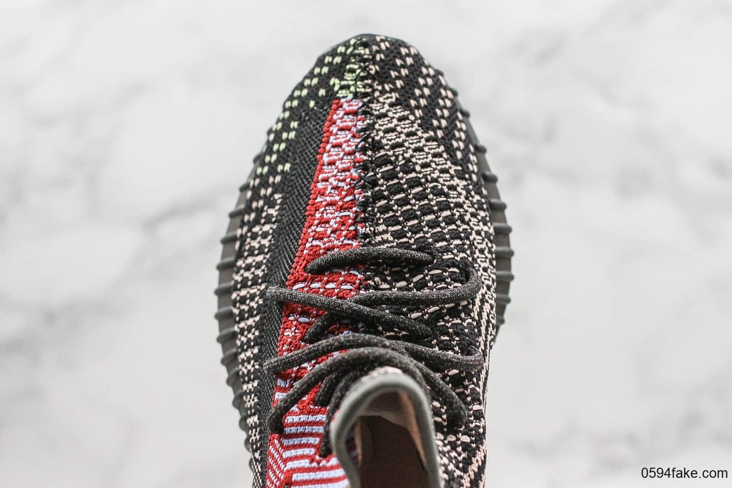 阿迪达斯Adidas Yeezy Boost 350 V2 Yecheil纯原版本椰子350V2黑红补丁天使原厂巴斯夫中底原厂3M反光材质 货号:FW5190