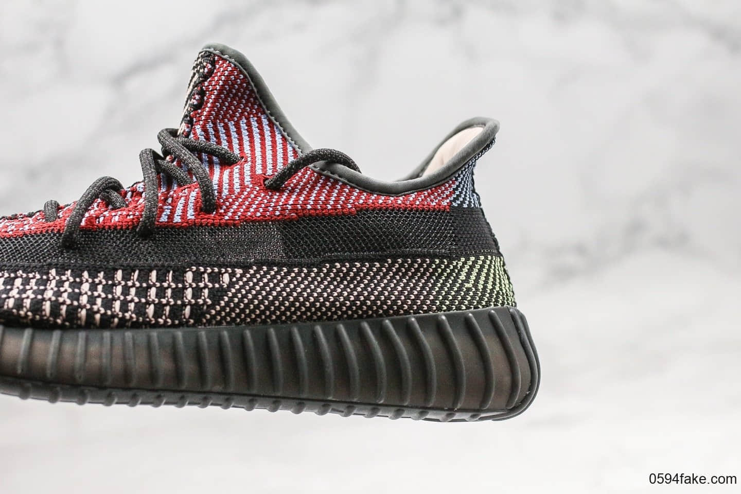 阿迪达斯Adidas Yeezy Boost 350 V2 Yecheil纯原版本椰子350V2黑红补丁天使原厂巴斯夫中底原厂3M反光材质 货号:FW5190