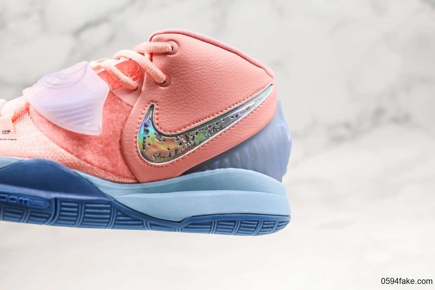 耐克Concepts x Nike Kyrie 6纯原版本欧文6波士顿潮流名所联名款粉蓝色内置气垫支持实战原盒原标 货号:CU8879-600