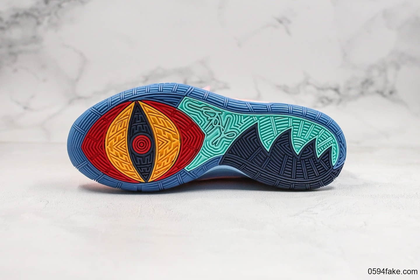 耐克Concepts x Nike Kyrie 6纯原版本欧文6波士顿潮流名所联名款粉蓝色内置气垫支持实战原盒原标 货号:CU8879-600