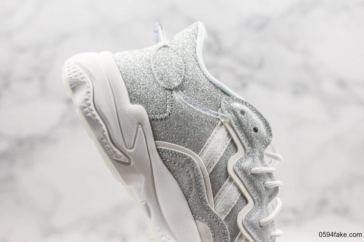 阿迪达斯Adidas Ozweego adiPRENE纯原版本水管系列老爹鞋满天星配色原楦头原纸板打造区别市面通货版本 货号:EE6465