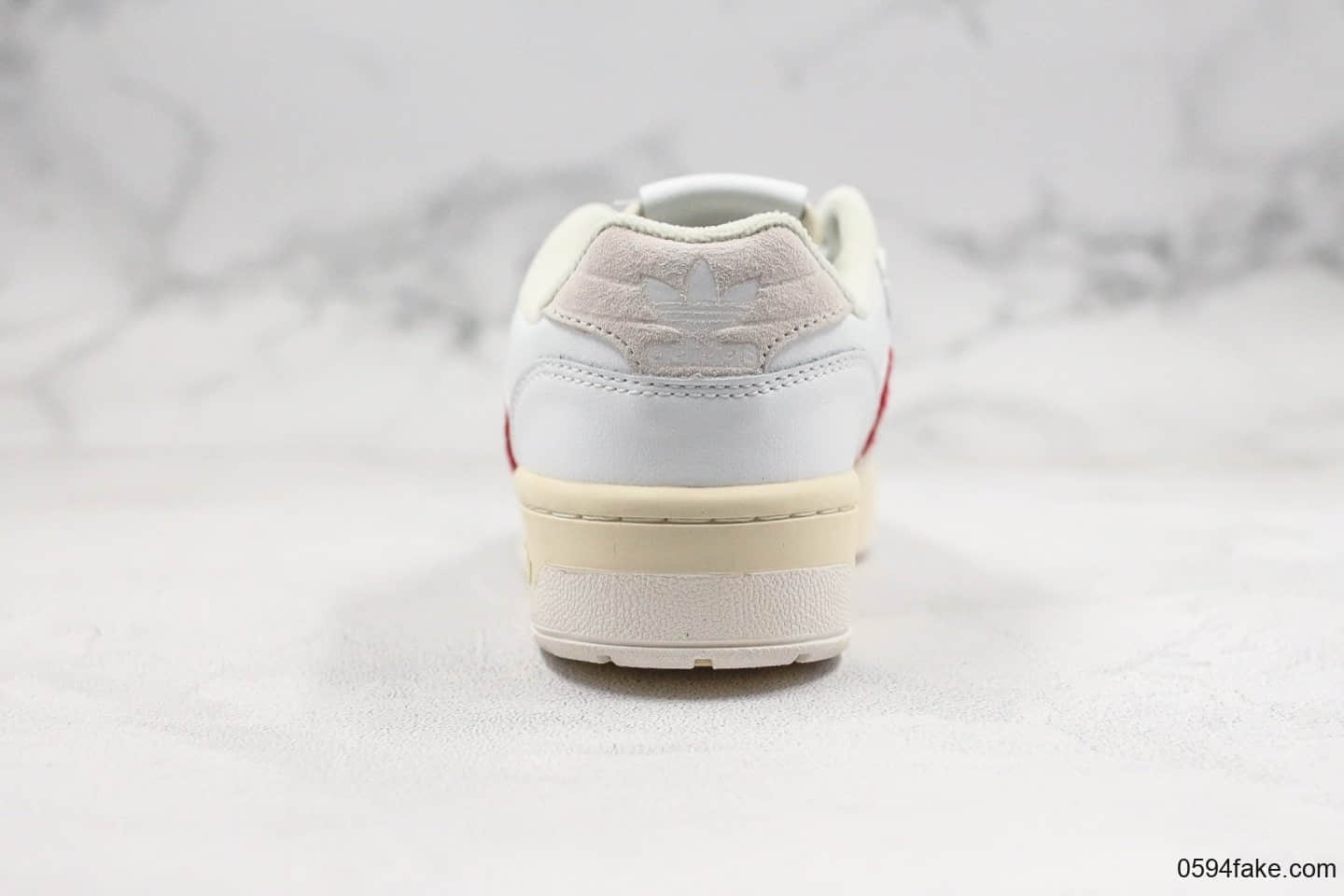 阿迪达斯Adidas Rivalry Low纯原版本低帮三叶草板鞋淡米白红蓝原盒原标客供最高版本 货号:EE4961