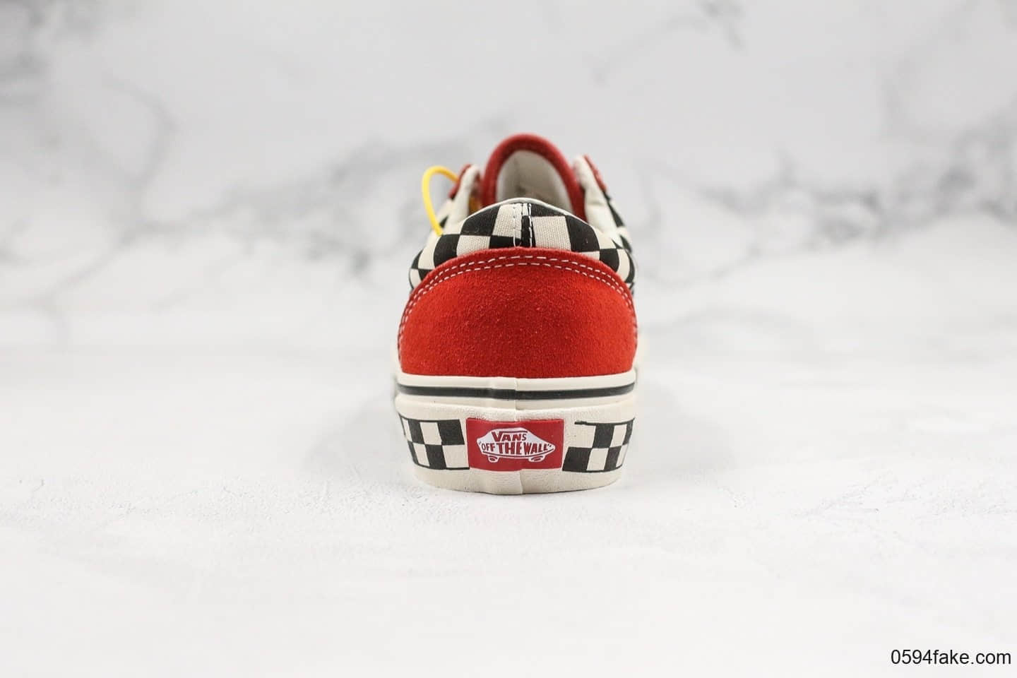 万斯Vans Style 36 SF公司级版本低帮格子棋盘脏橘色黑白棋盘原厂硫化大底原盒原标内置钢印