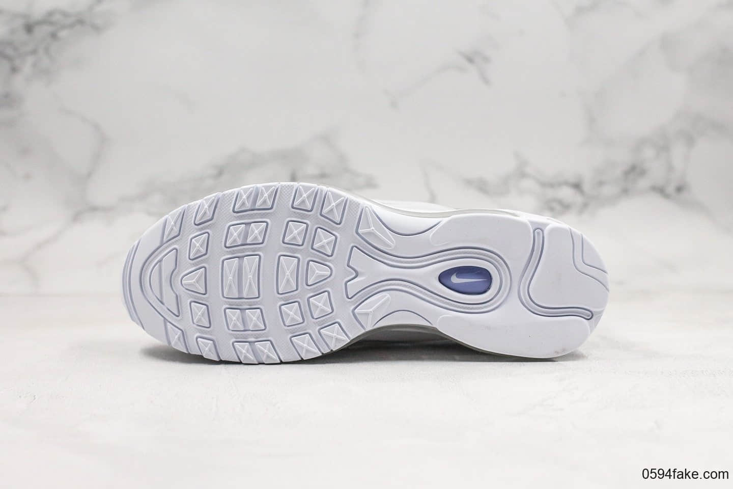 耐克Nike Air Max 97纯原版本复古子弹气垫鞋Max97银紫配色内置真实气垫原楦头原纸板打造 货号：CQ4806-015