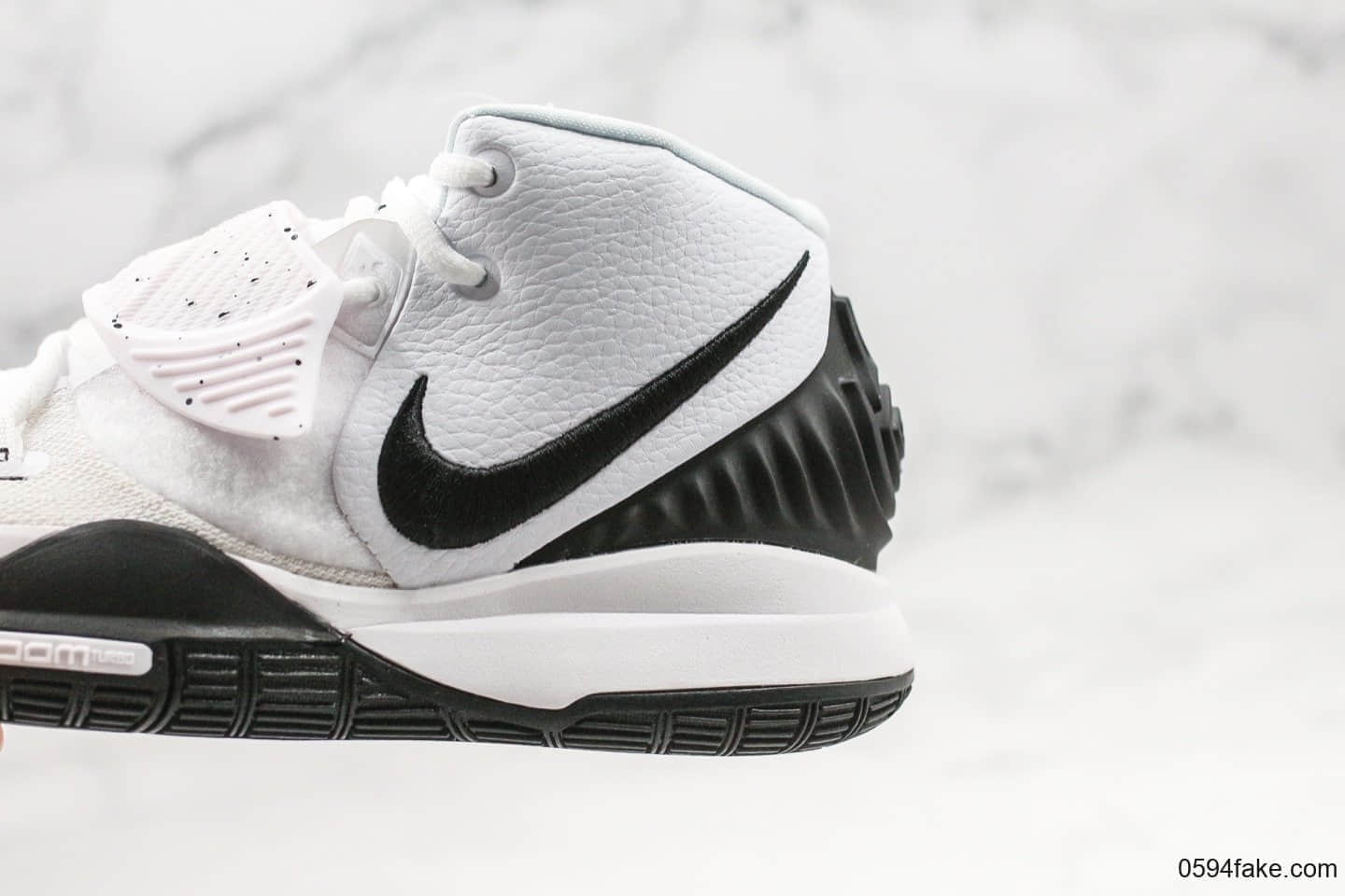 耐克Nike Kyrie 6 EP纯原版本欧文6代黑白配色内置真实气垫支持高强度实战原档案数据开发 货号:BQ9377-100