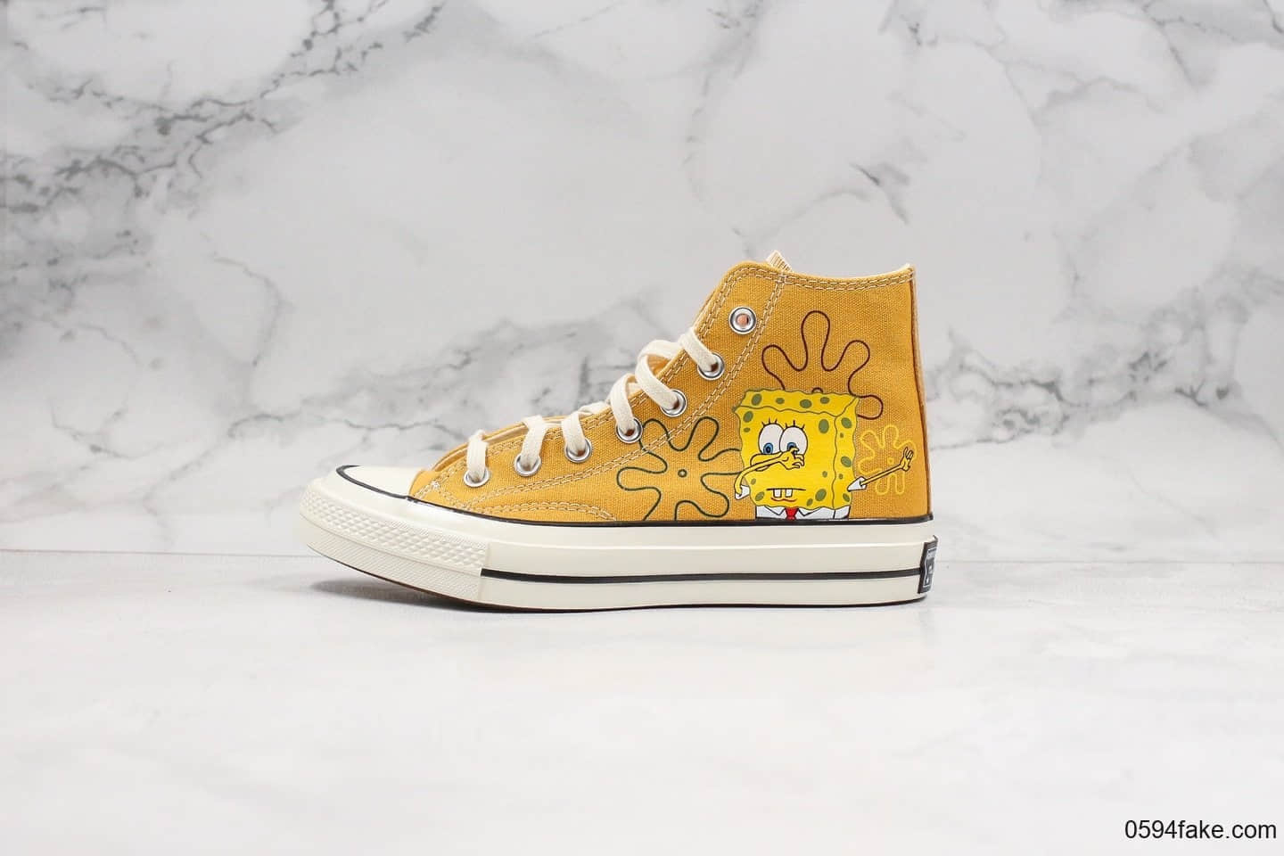 匡威Converse 1970s公司级版本海绵宝宝限量纪念款正确硅蓝中底双围条包头原厂硫化大底 货号:162054C