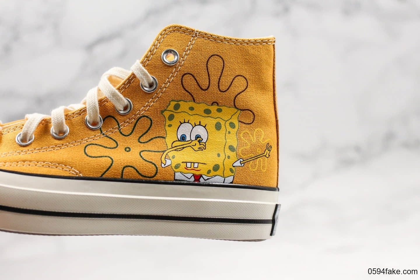 匡威Converse 1970s公司级版本海绵宝宝限量纪念款正确硅蓝中底双围条包头原厂硫化大底 货号:162054C