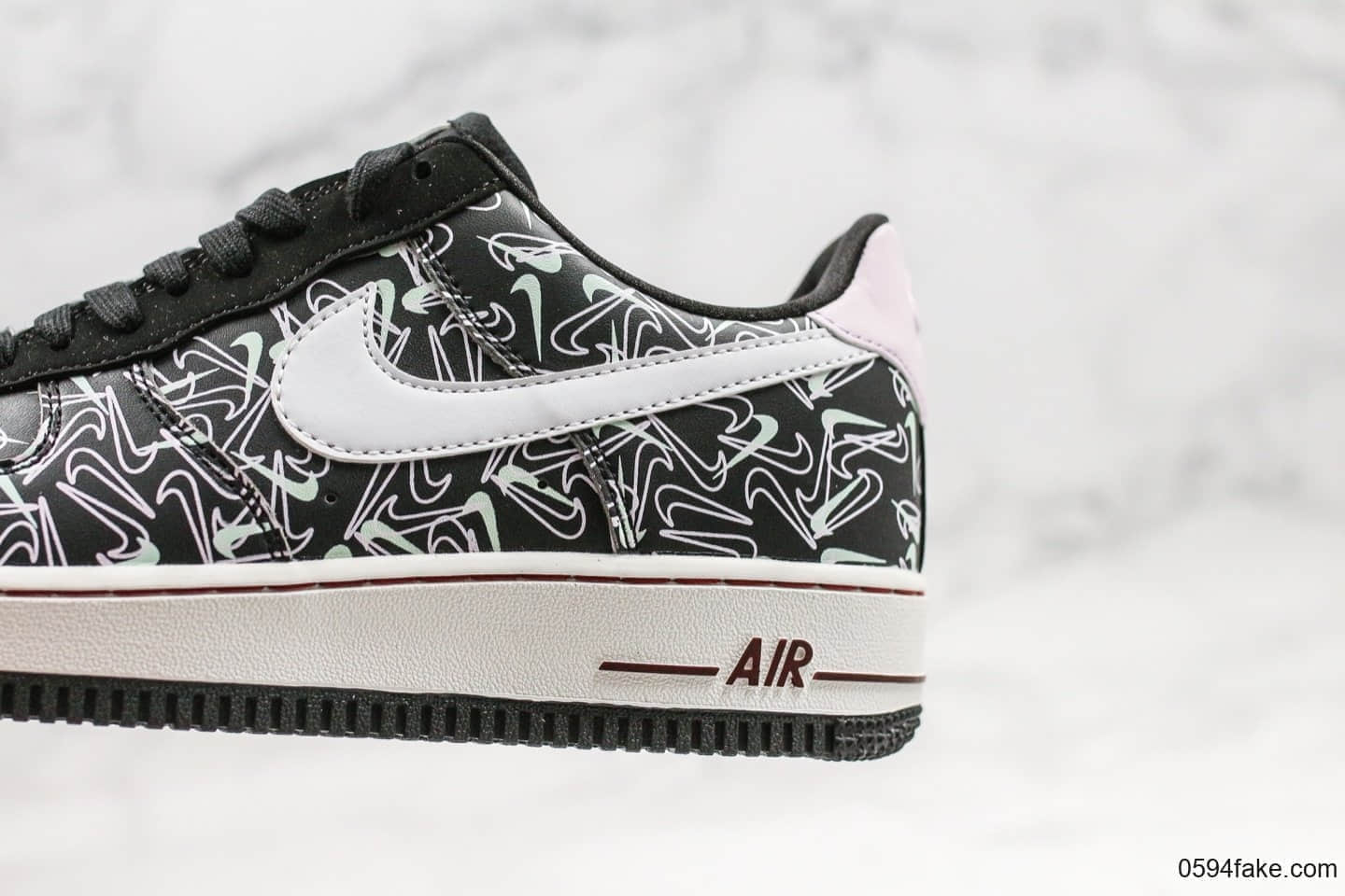 耐克Nike Air Force 1 Valentine's Day Mandarin duck纯原版本低帮空军一号情人节鸳鸯配色内置气垫原盒配件 货号:BV0319-002