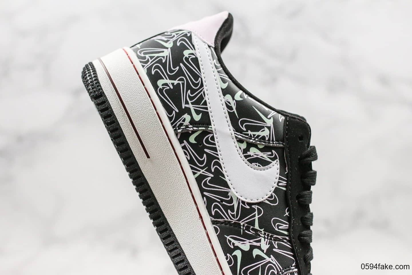 耐克Nike Air Force 1 Valentine's Day Mandarin duck纯原版本低帮空军一号情人节鸳鸯配色内置气垫原盒配件 货号:BV0319-002