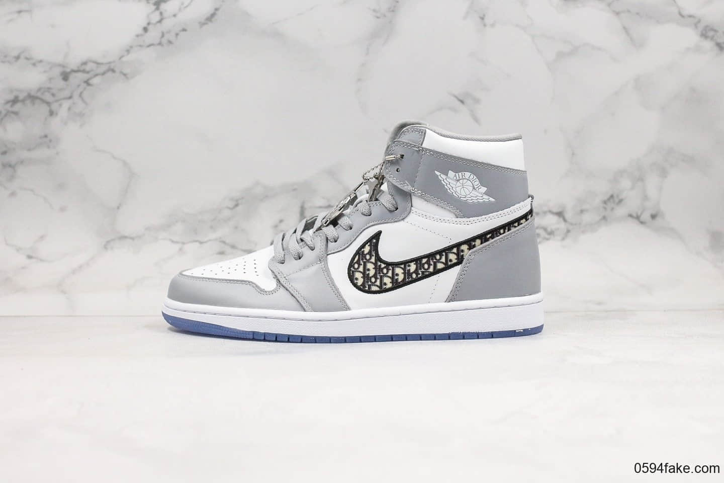 乔丹Air Jordan 1 High x Dior纯原版本迪奥联名款35周年限量高帮AJ1原盒配件原档案数据开发 货号:CK6636-101