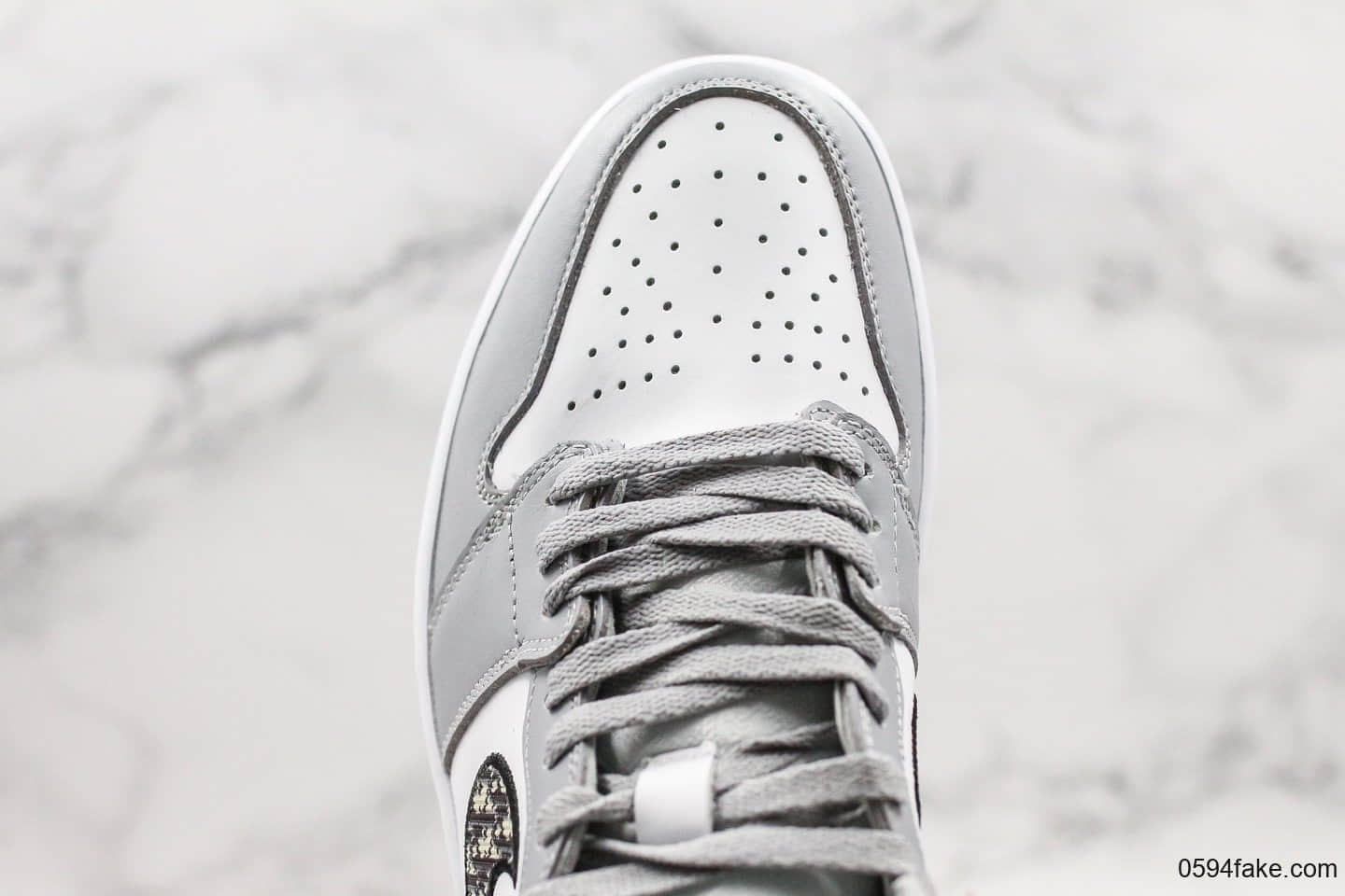 乔丹Air Jordan 1 High x Dior纯原版本迪奥联名款35周年限量高帮AJ1原盒配件原档案数据开发 货号:CK6636-101