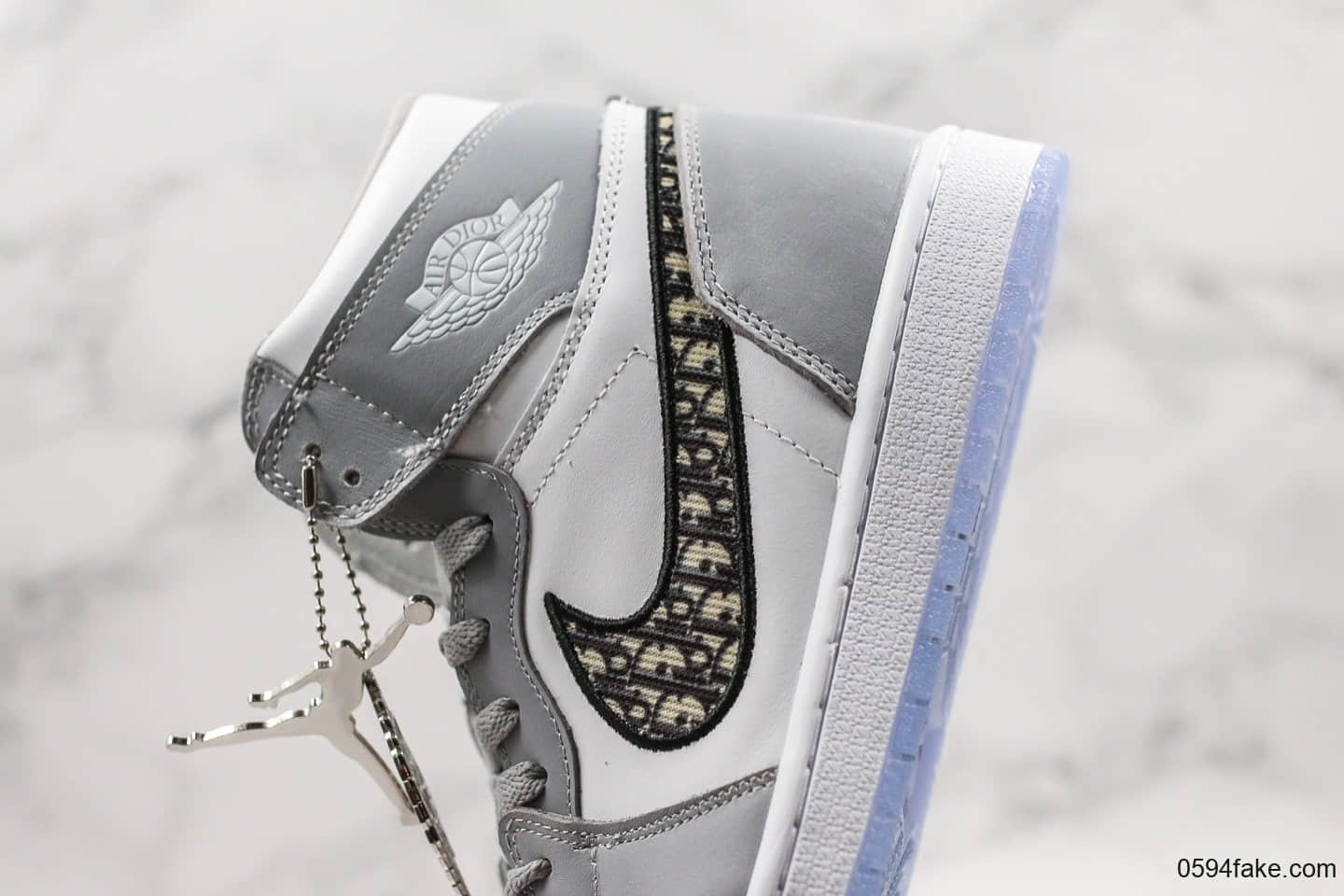 乔丹Air Jordan 1 High x Dior纯原版本迪奥联名款35周年限量高帮AJ1原盒配件原档案数据开发 货号:CK6636-101