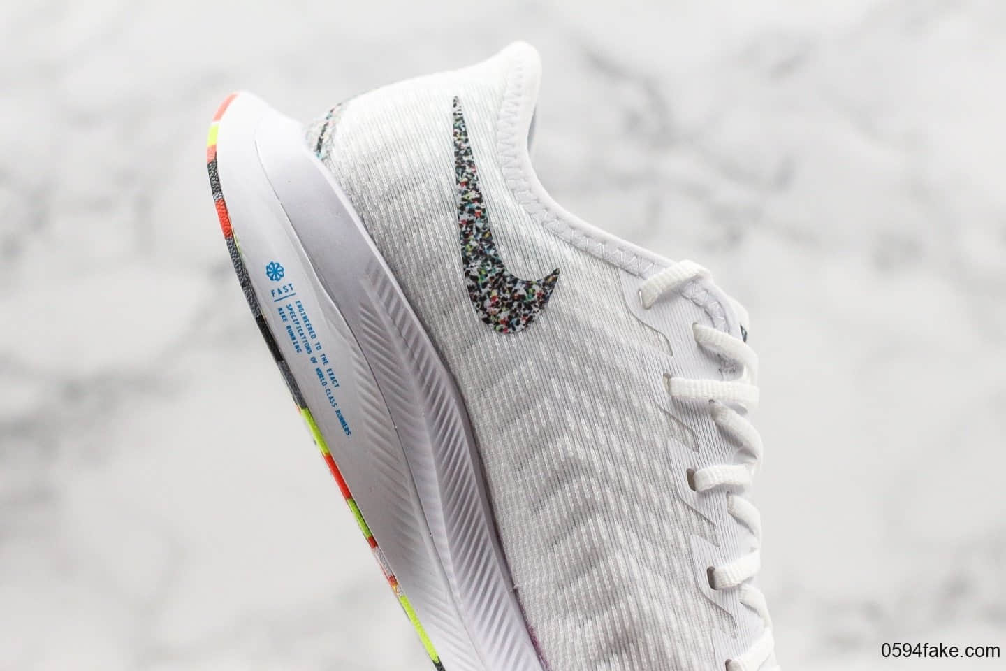 耐克Nike Zoom Pegasus Turbo 2 CR公司级版本马拉松飞马2代网面跑鞋白彩虹底配色内置Zoom气垫原盒原标 货号：AT2863-002