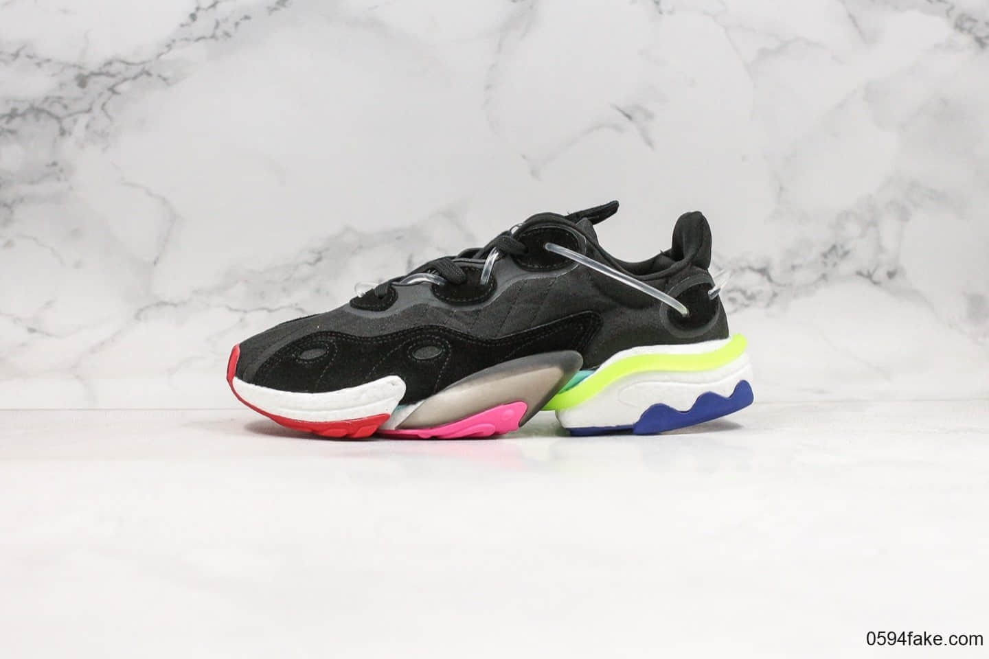 阿迪达斯Adidas Torsion X纯原版本复古元素爆米花科技黑粉绿配色内置Boost缓震大底原档案数据开发 货号:EE4884