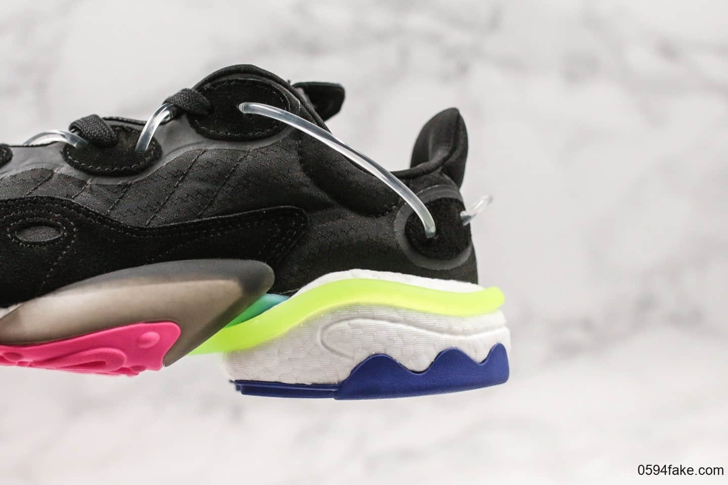 阿迪达斯Adidas Torsion X纯原版本复古元素爆米花科技黑粉绿配色内置Boost缓震大底原档案数据开发 货号:EE4884