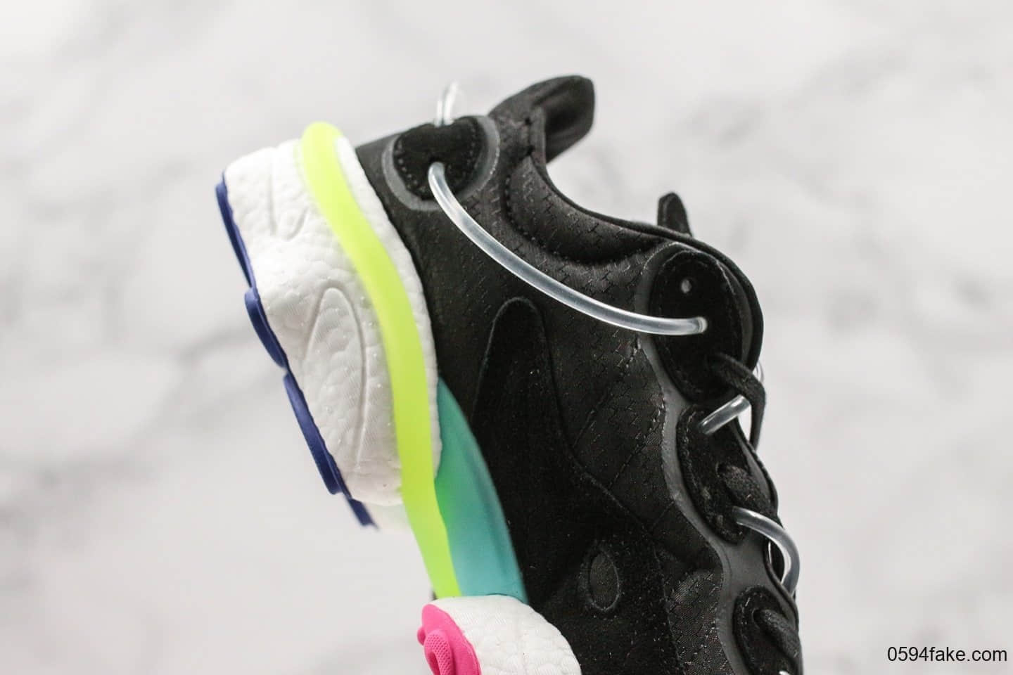 阿迪达斯Adidas Torsion X纯原版本复古元素爆米花科技黑粉绿配色内置Boost缓震大底原档案数据开发 货号:EE4884