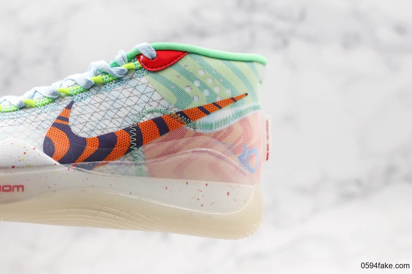 耐克Nike Zoom KD12 EP SJX纯原版本杜兰特12代实战篮球鞋海浪配色内置双层Zoom气垫支持高强度实战 货号:CW2774-300