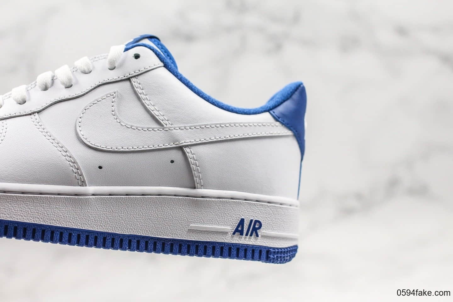 耐克Nike air force 1 07 low white deep royal white纯原版本低帮空军一号空军海军蓝原盒原标内置全掌气垫 货号:CD0884-102