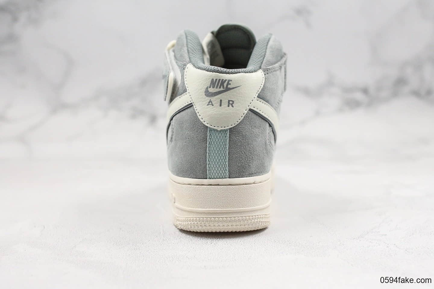 耐克Nike Air Force1 MID 1'07纯原版本中帮空军一号3M反光浅蓝麂皮灰配色内置全掌Sole气垫原盒原标 货号：CL2885-006