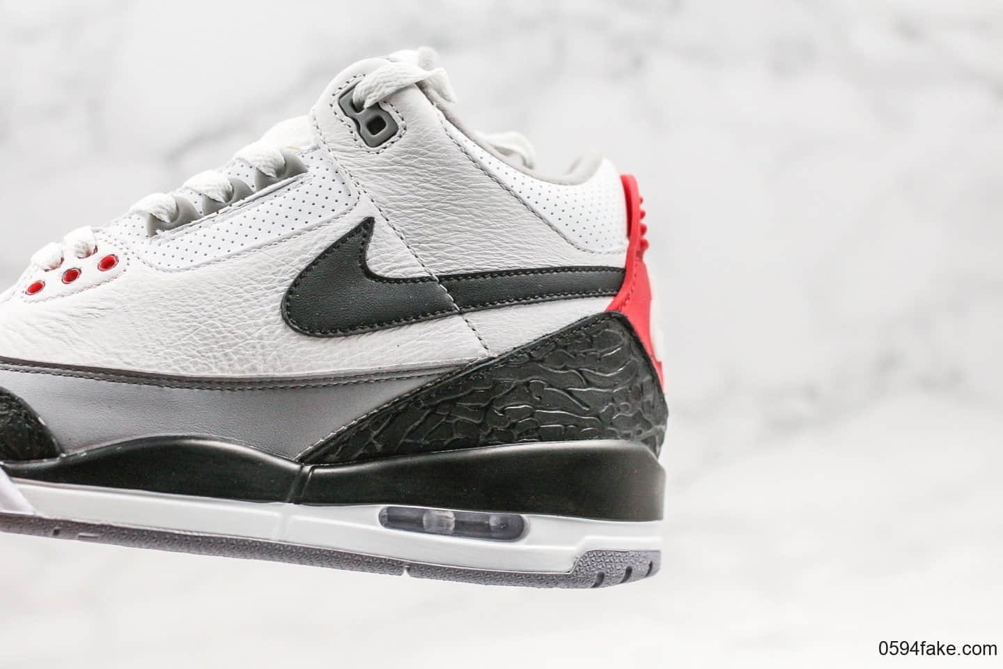 乔丹AIR JORDAN 3 Tinker NRG纯原版本手稿配色AJ3黑勾白水泥内置气垫完美鞋型正确卡色 货号:AQ3835-160