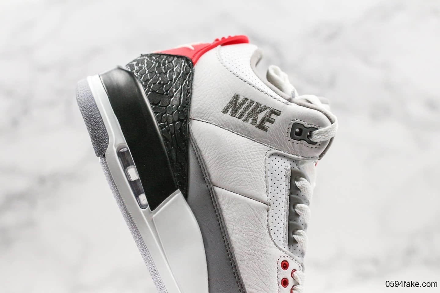 乔丹AIR JORDAN 3 Tinker NRG纯原版本手稿配色AJ3黑勾白水泥内置气垫完美鞋型正确卡色 货号:AQ3835-160
