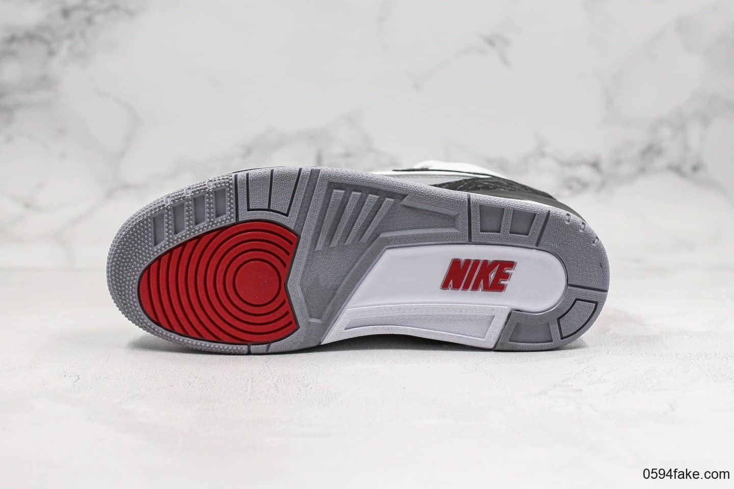 乔丹AIR JORDAN 3 Tinker NRG纯原版本手稿配色AJ3黑勾白水泥内置气垫完美鞋型正确卡色 货号:AQ3835-160