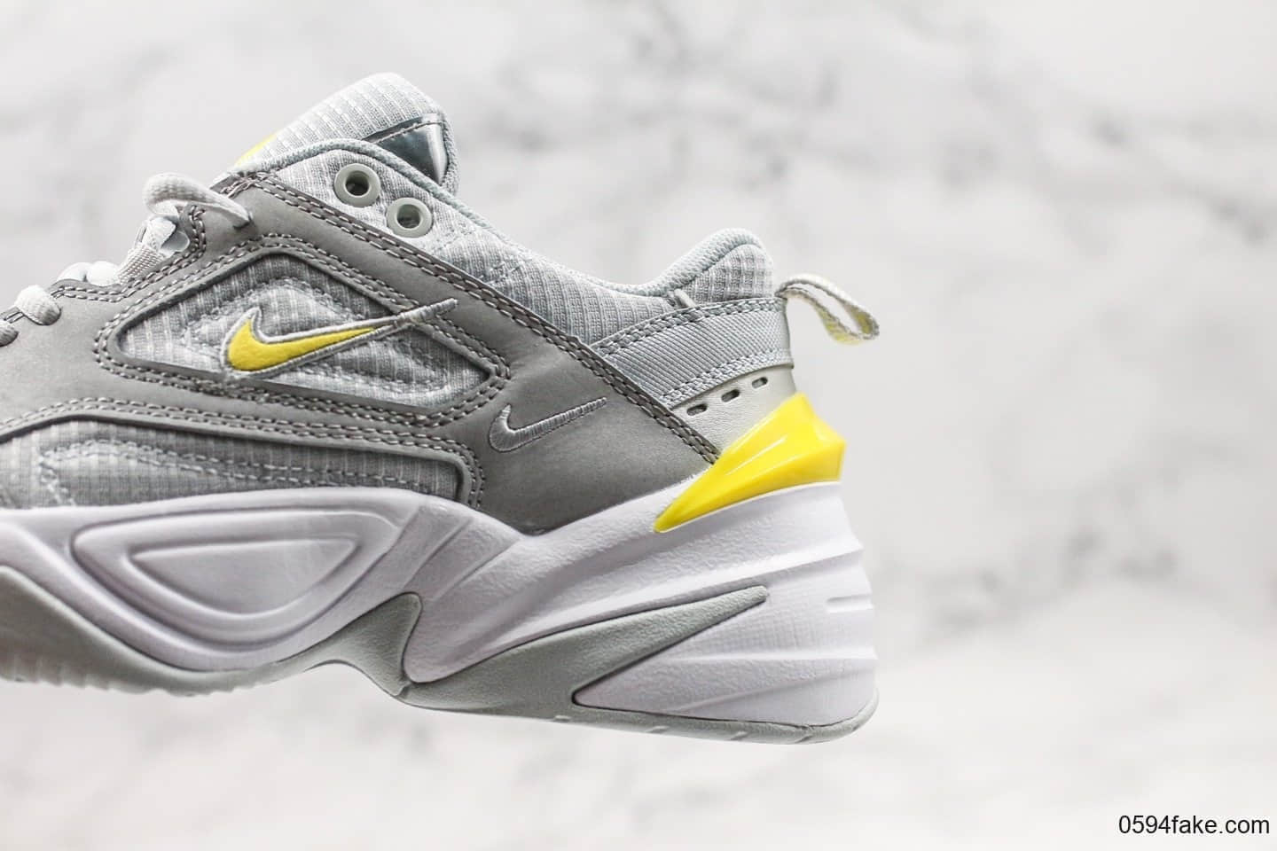 耐克Nike Air Monarch the M2K Tekno纯原版本复古休闲M2K老爹鞋米灰黄青岛原厂楦头纸板打造原盒原标 货号：CN0153-001