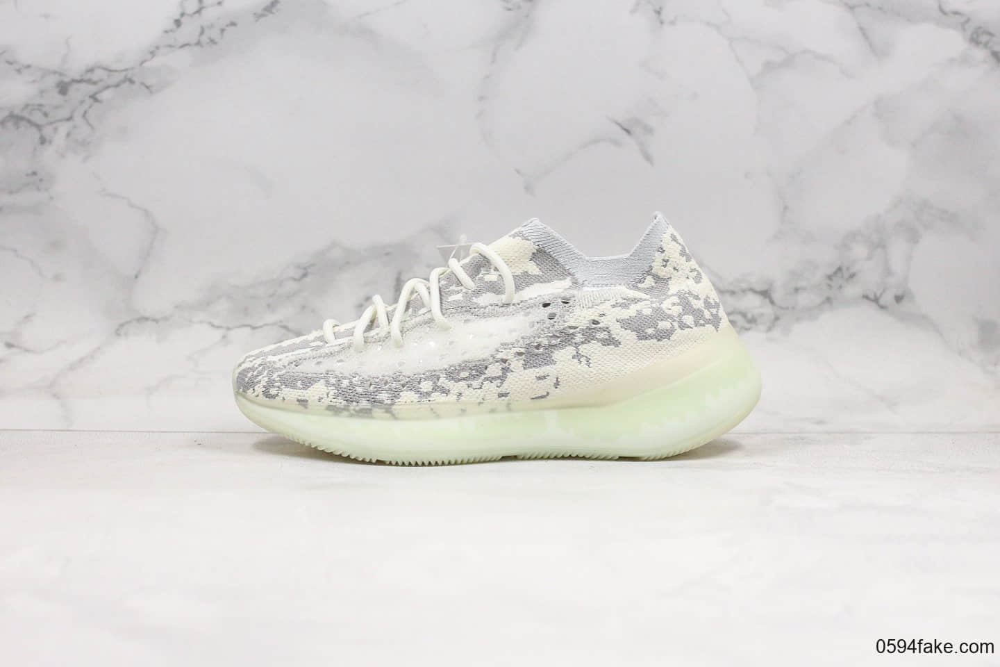 阿迪达斯Adidas Yeezy Boost 380 V3 Alien纯原版本侃爷联名限定椰子380V3限定雪花斑点全掌真Boost缓震中底原盒原标 货号:FV3260