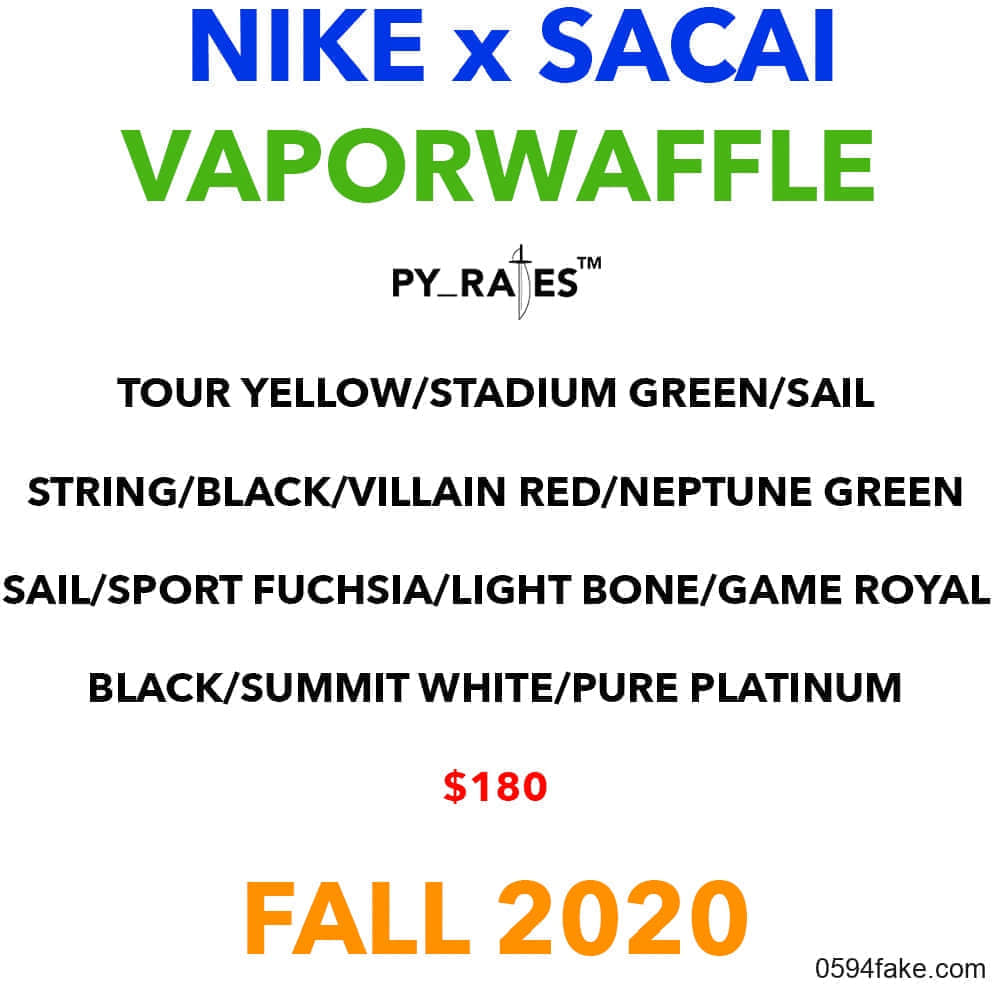 Sacai x Nike联名还有狠货!一连7双你抵挡得住吗?