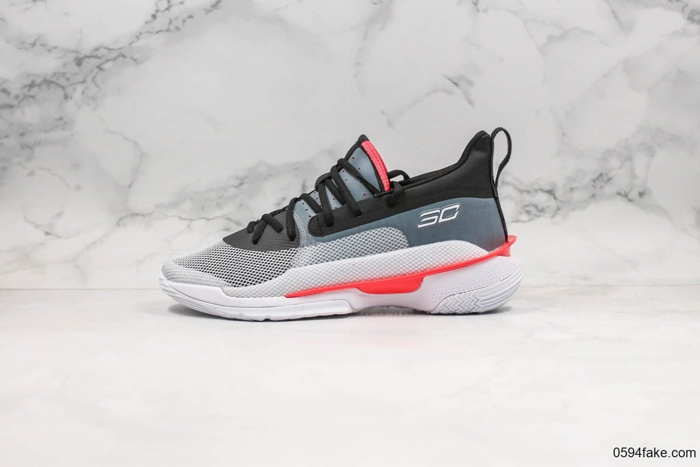 安德玛UNDER ARMOUR CURRY 7纯原版本库里7代篮球鞋原盒原标原档案数据开发支持实战 货号:3021258-010