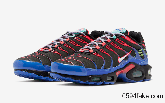 Nike复古跑鞋Air Max Plus新配色曝光!红蓝渐变吸睛度up! 货号:CV7541-001