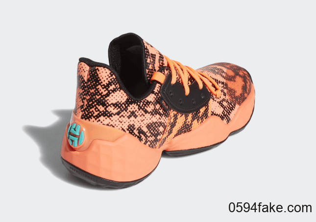 哈登最新战靴再曝新配色!这双adidas Harden Vol. 4还有独特蜥蜴纹理装扮! 货号:EF9944