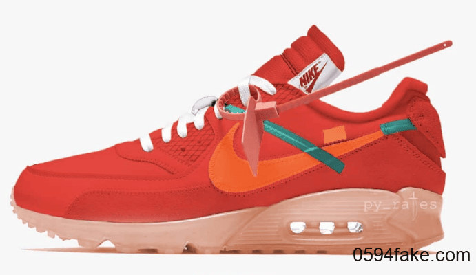 全新OW x Nike Air Max 90首度曝光!复古十足! 货号:AA7293-600
