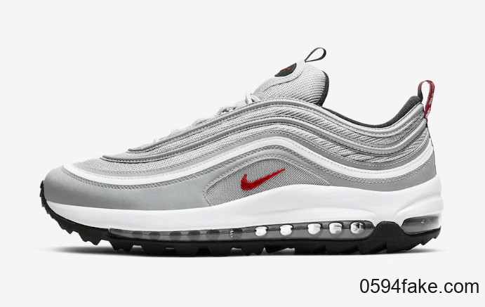 经典银子弹配色!Nike Air Max 97 Golf“ Silver Bullet”将于1月16日发售! 货号:CI7538-001