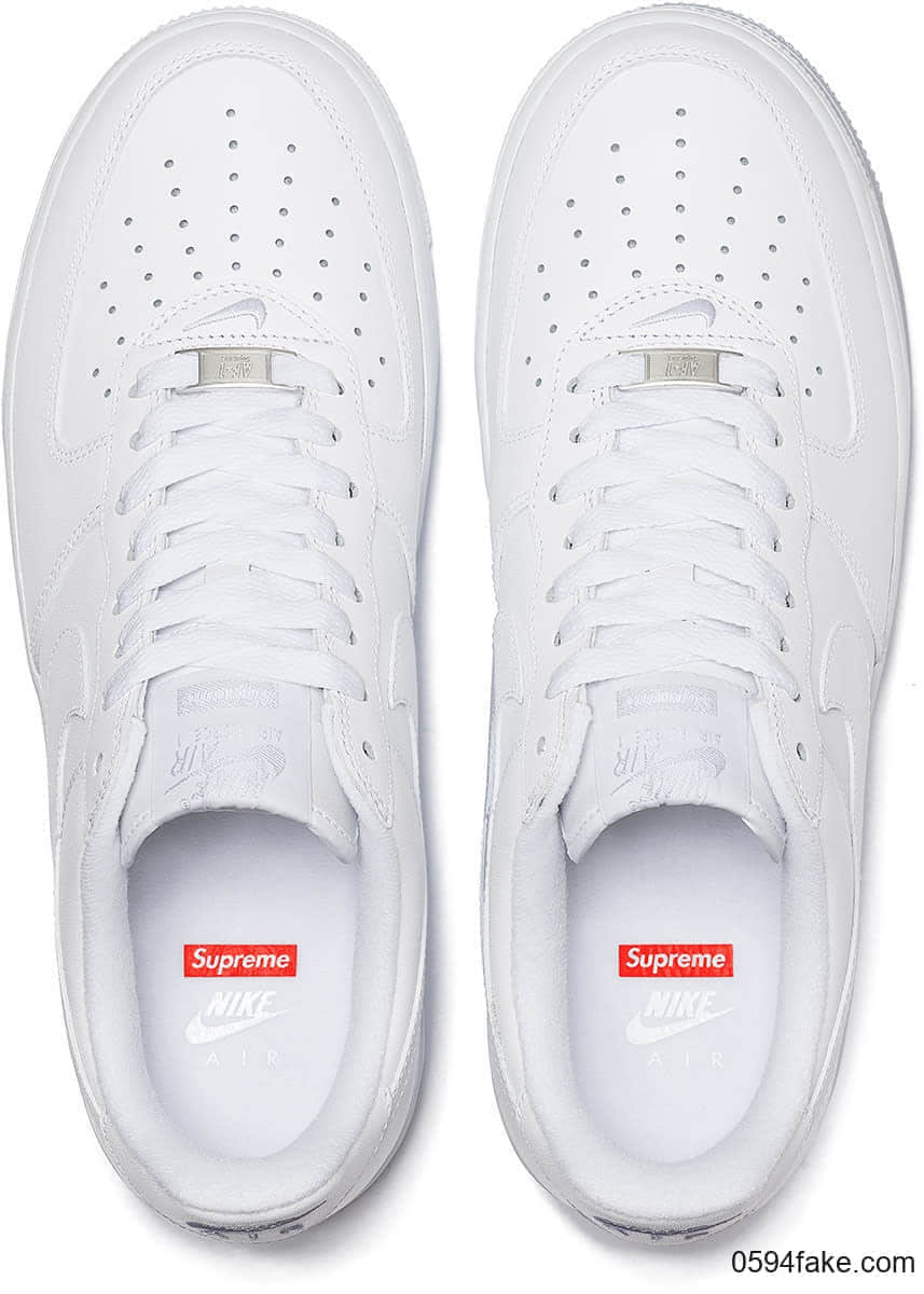 Supreme x AF1最新美照曝光!简约百搭!