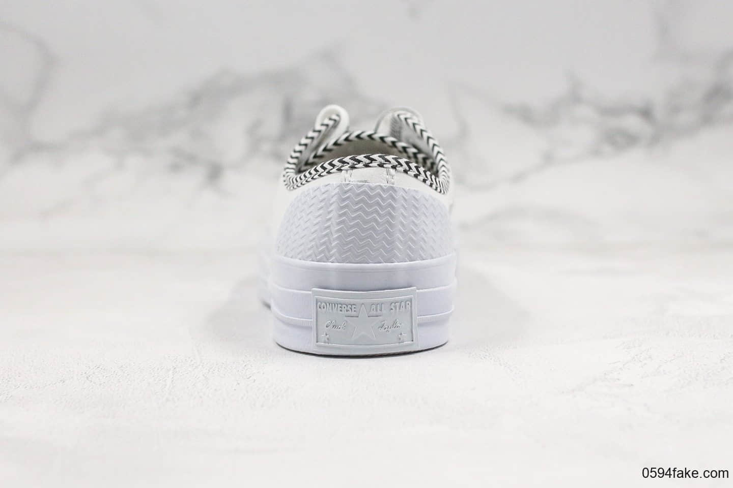 匡威Chanel x Converse 1970s真标版本香奈儿联名板鞋丝质鞋带白色配色全牛皮鞋面