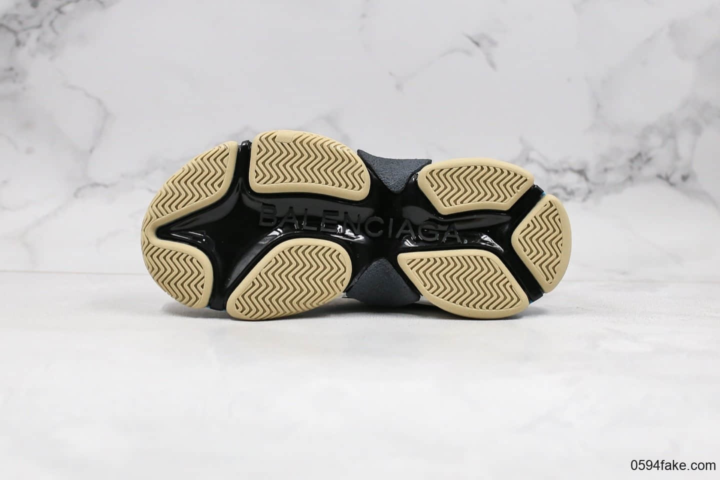 巴黎世家Balenciaga Triple S纯原版本复古老爹鞋白粉蓝色女神配色官方鞋盒鞋带